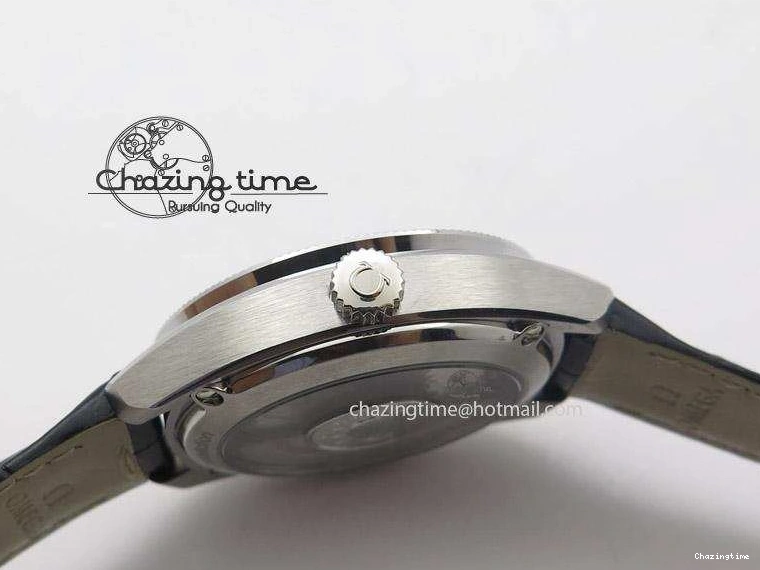 0721 Globemaster Master Chronometer SS V6F Best Edition White Dial On Black Leather Strap A FastDry 8269